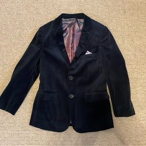 Isaac Mizrahi Boys Slim Fit Velvet Blazer Navy 7